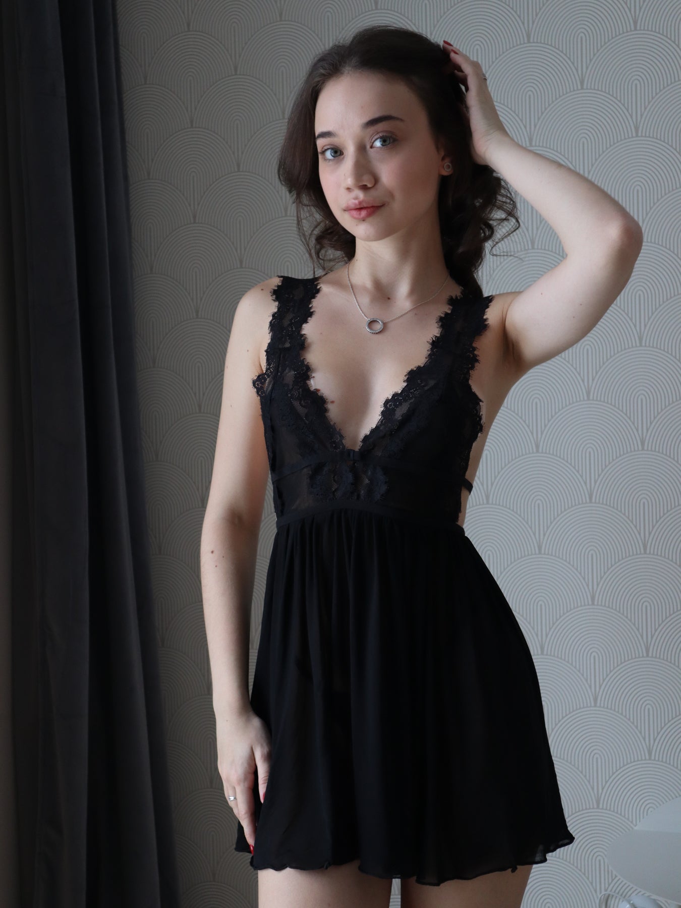 Koszula nocna EVA czarna