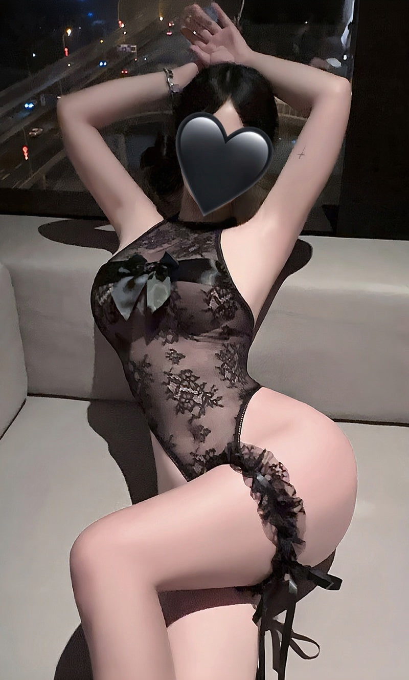 Koronkowe body CHÉRIE czarne