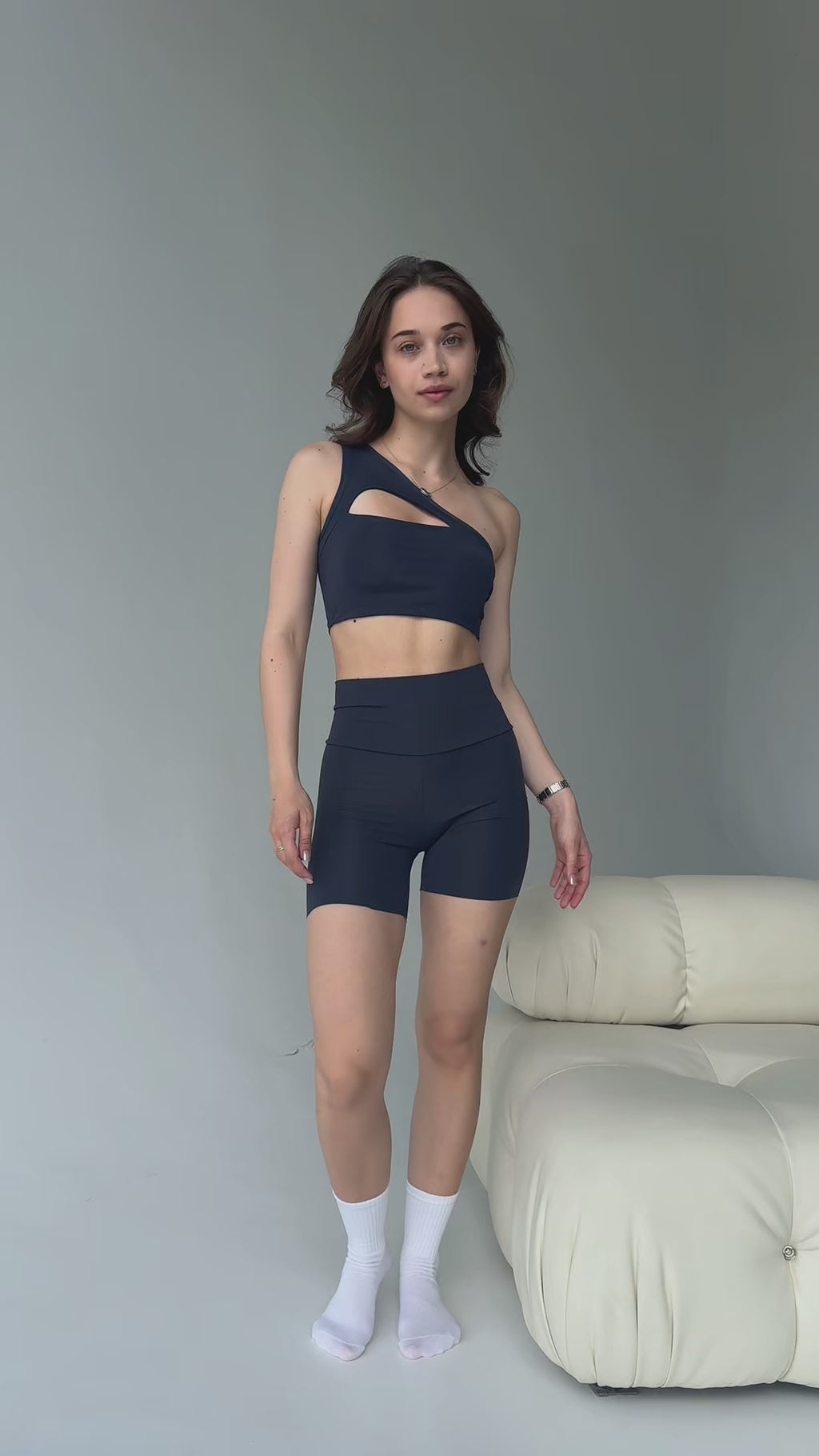 Niebieski sportowy komplet